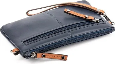 Image de Source bleu marine Tasche croisé 22x13cm