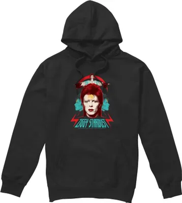 Immagine prodotto di David Bowie - Felpa con cappuccio "Ziggy Heads" da uomo TV7337 (XL) (Nero)
