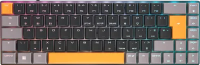 Produktbild von CHERRY MX-LP 2.1 Compact Wireless, Kabellos, RF Wireless + Bluetooth, Mechanischer Switch, QWERTY, RGB-LED, Schwarz