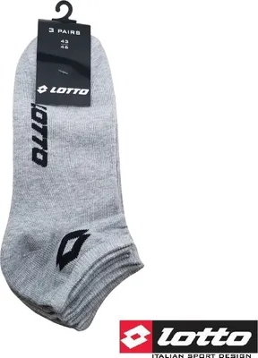 Produktbild von Lotto 3er-Pack Sneakers Socken Sneaker Socks Weiß Uni Große 43/46
