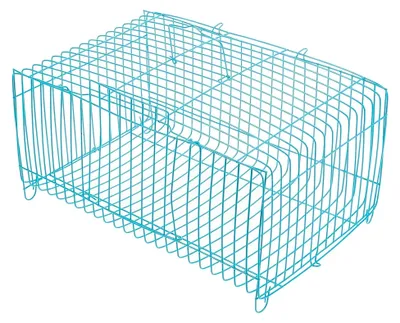 Produktbild von Tragbarer Vogelkäfig aus Draht für Papageien – Sicherer Kleintier-Reisekäfig mit Luftzirkulation