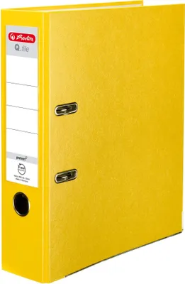 Produktbild von Segregator A4 8cm PP żółty Q file