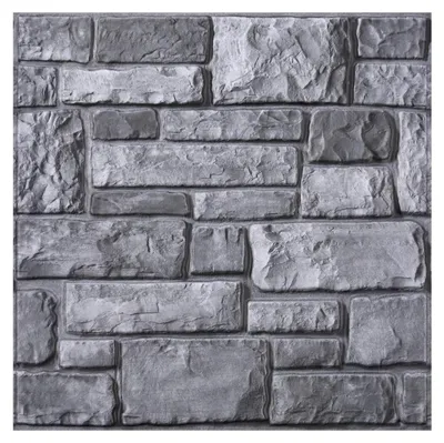 Produktbild von 3D-Tapetenpaneele, selbstklebend, Steinoptik, 10 Stück, 30 x 30 cm, Wandverkleidung, Ziegeloptik, wasserfeste PVC-Wandaufkleber für Wohnzimmer, Küche, Schlafzimmer