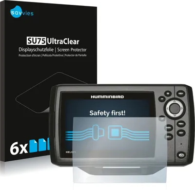 Produktbild von 6x Für Humminbird Helix 5 Schutzfolie Savvies Displayschutz Display Schutz Folie Klar Transparent