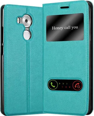 Produktbild von Cadorabo Schutzhülle für Huawei MATE 8 Hülle in Türkis Handyhülle Book Case Cover Etui