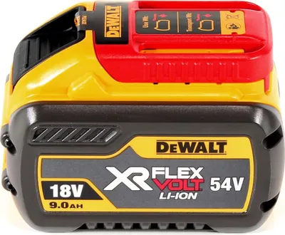 Produktbild von DeWalt DCB 547 FLEXVOLT Akku 54 V / 18 V 9,0 Ah - 9000 mAh Li-Ion mit Ladestandanzeige