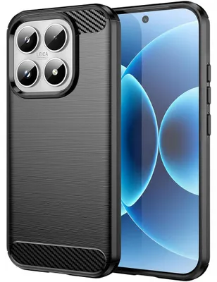 Produktbild von Techsuit – Carbon Silicone Silikonhülle für Xiaomi 17 – schwarz