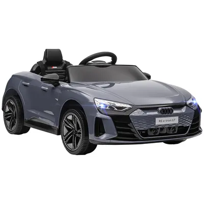Produktbild von HOMCOM Kinder-Elektroauto mit Fernbedienung, Hupe, Musik, Scheinwerfer, Grau