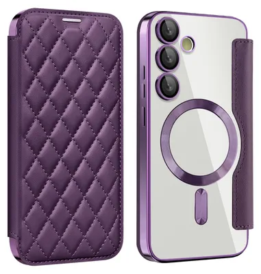 Immagine prodotto di Per Samsung Galaxy S24 FE 360 gradi Full Body Magsafe RFID Anti Data Theft Custodia in  Viola