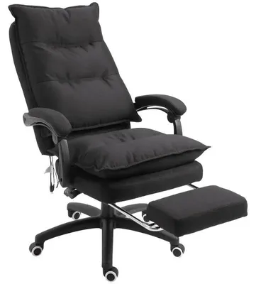 Zdjęcie produktu dla Krzesło biurowe do masażu - Ergonomiczne krzesło obrotowe T1003-01-06969 - Regulowana wysokość - Odchylane oparcie - Wbudowana podnóżek - Tapicerowane - Obrotowe o 360°