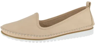 Produktbild von Andrea Conti Damen Slipper aus Leder im Mokassin-Design 0021711, Größe:42 EU, Farbe:Beige