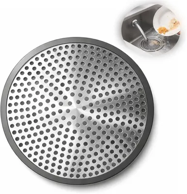 Produktbild von Duschhaarsieb – Rundes Ablaufsieb für Duschbereich und Badewanne – Feine Lochstruktur – Einfach zu entfernen und zu reinigen – Badezimmer