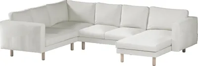 Produktbild von Dekoria Bezug für Norsborg 5-Sitzer Ecksofa mit Recamiere, creme, Norsborg Bezug für 5-Sitzer Ecksofa mit Recamiere