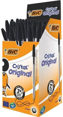 Obrázok produktu pre Guľôčkové pero Cristal Original čierne (50ks) BIC