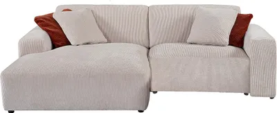 Produktbild von Ecksofa - Ecke links - Cord - Beige - TIRONO von Maison Céphy