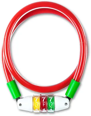 Produktbild von CUBE RFR, red/green, Zahlenkabelschloss Style CMPT 10x600mm, Junior