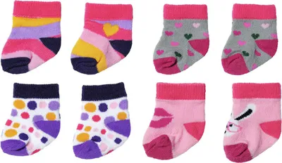 Produktbild von Zapf BABY born Socken 2x, 2 sort. 43cm 836057