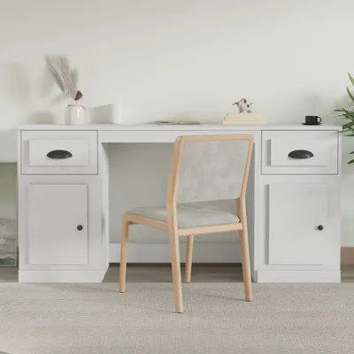 Obrázok produktu pre The Living Store Stôl s úložným priestorom biely materiál na báze dreva