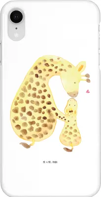 Produktbild von Mr. & Mrs. Panda Iphone XR Handyhülle Giraffe Kind - Weiß - Geschenk, Sohn, Afrika, Tochter, Mama, Handy Case, Premium Kunststoff, Lieblingsmensch, Mutter