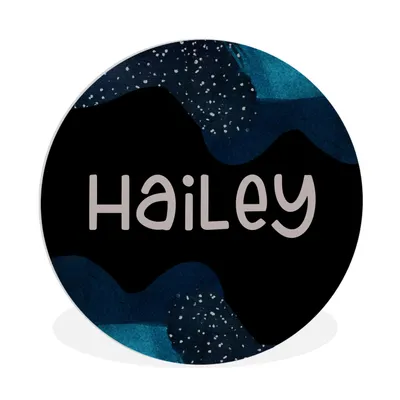 Produktbild von MuchoWow® Rundes Wandbild - Runde Bilder Hailey - Pastell - Mädchen Ø 90 cm Kreis Wanddekoration Kunststoff - Wandkreis - Wandschmuck - Wand-Kreis - Wohnzimmer - Bild - Runde - Wanddeko - Dibond - Kunstdrucke