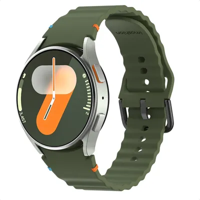 Productafbeelding van imoshion Wave Siliconenband voor de Samsung Galaxy Watch 4 / 5 / 6 / 7 / FE (20 mm) - Donkergroen