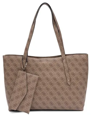 Produktbild von GUESS HWLG9648240 BRENTON TOP ZIP TOTE Woman latte logo