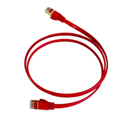 Produktbild von Patchkabel CAT7 Netzwerkkabel LAN DSL rot Netzwerk Kabel Ethernet flach 0,5m