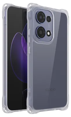 Obrázek produktu pro Pouzdro Avizar pro telefon Oppo Reno 13, nárazuvzdorné, s matným rámečkem, průhledné