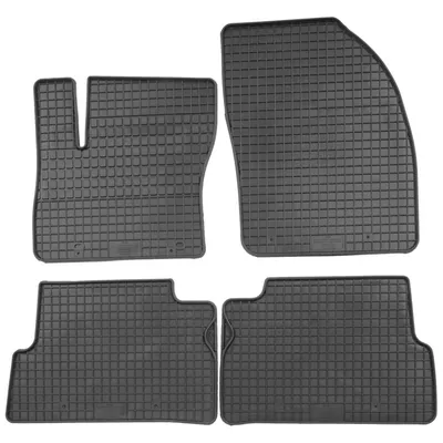 Produktbild von für Ford Focus C-Max ab 2003-10/2010 Passform PETEX Gummimatten 4-teilig schwarz Allwettermatten Gummifußmatten