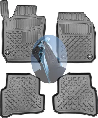 Produktbild von Z520213 TPE-Gummifußmatten kompatibel mit  Skoda   Fabia  3 NJ Schrägheck Hatchback 5-türer 2014-2022