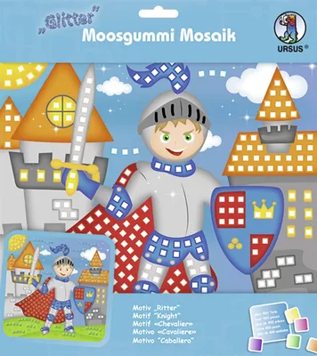 Produktbild von Moosgummi Mosaik Glitter Ritter