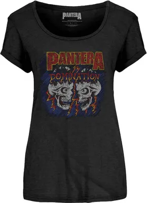 Produktbild von Pantera - Domination Damen X-Large T-Shirt - schwarz