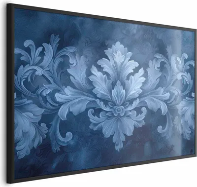 Produktbild von Posterpapier Poster - Blue Ornament in Cool Shades 42x29.7 cm Muster f-H-10008-ao-a