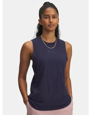 Productafbeelding van Damen tanktop UNDER ARMOUR UA VARSITY TANK 6005631-410, blauw, maat: XS