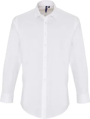 Image de Premier - chemise pour homme à manches longues RW6590 (5XL) (Blanc)