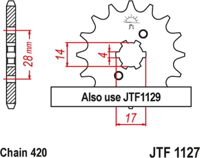 Image de Roue Dentée Avant Pour Moteur, En Acier