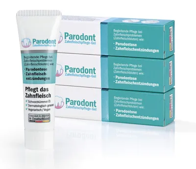Produktbild von Parodont Zahnfleischpflege Gel 3x10ml – Antibakteriell & entzündungshemmend