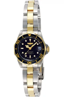 Produktbild von Invicta Pro Diver 8941 Damen Uhr - Quartz Bewegung - Edelstahl mit schwarzem Zifferblatt - 24 mm
