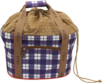 Produktbild von Friedrich Lederwaren Einkaufskorb, Check, Polyester, blau 84110-8