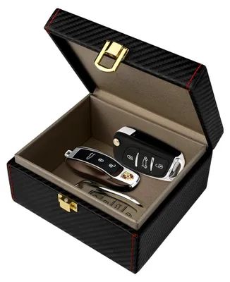 Produktbild von Faraday-Box für Autoschlüssel, RFID-Signalblocker für Kreditkarten und Fahrzeuge, Signalabschirmung, 14 x 12,3 x 7,4 cm