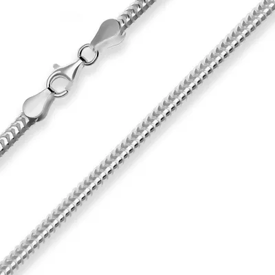 Produktbild von 3,6mm Armband Schlangenkette oval Armschmuck aus 925 Silber rhodiniert 19cm