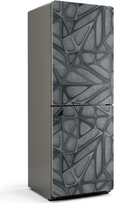 Zdjęcie produktu dla Abstrakcyjny wzór 3D - Magnetyczna osłona lodówki - Folia dekoracyjna magnetyczna do kuchni - Magnetyczna dekoracja lodówki - Samoprzylepna tablica magnetyczna - Folia magnetyczna na drzwi lodówki - 70x190 cm