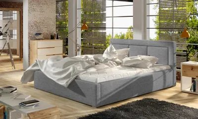 Obrázek produktu pro Čalouněná postel 160x200 BELLVARO 1 - šedá