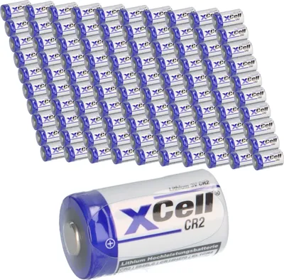 Image de 100x pile XCell CR2 Lithium 3V 850mAh CR15H CR15H270 CR17355 DLCR2 CR15H270