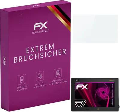 Produktbild von atFoliX FX-Hybrid-Glass Displayfolie kompatibel mit Blackmagic Design Video Assist 7 12G HDR Glasfolie