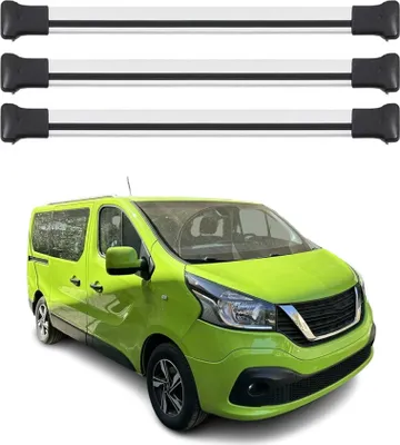 Image de OMAC Barres de toit en aluminium pour Nissan NV300 2016-2021 Gris 3Pcs