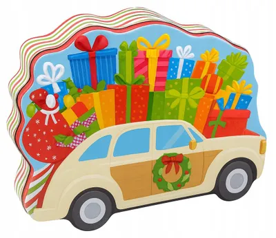Produktbild von MPLCo Weihnachtsdose Plätzchen Lebkuchen Motiv Auto