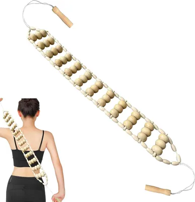 Produktbild von Holz-Massageroller, Holztherapie, Cellulite-Massageroller, Selbstmassage-Werkzeuge für Nacken, Und, Rücken, Schmerzlinderung,