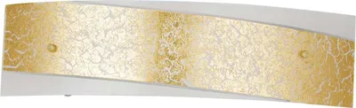 Produktbild von PARIS Glaswandleuchte mit Blattgolddekor 45x12 cm.