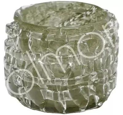 Imagen del producto de Soporte para velas tipo "tealight" MOLTEN, Ø12x10cm, color verde